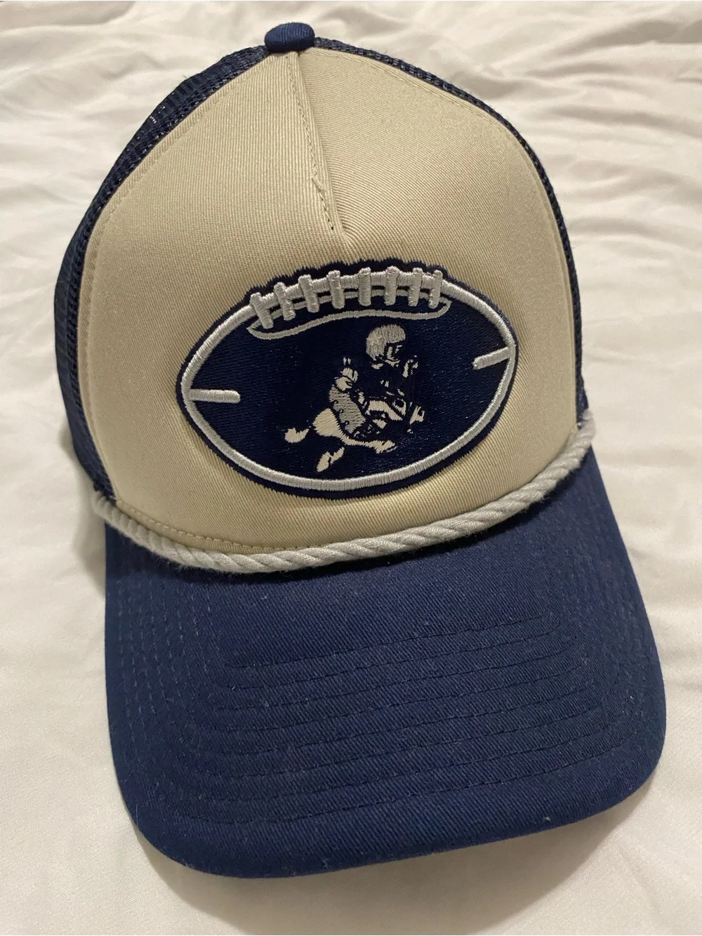 New Era Dallas Cowboys NFL 9FORTY Trucker Mesh Back Snapback Cap Blue/White